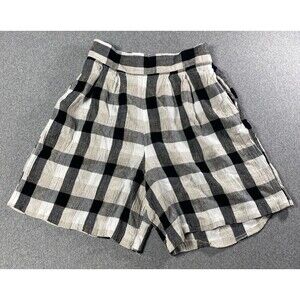 Collaborations Women Plaid Shorts With Pockets Size M ( Waist 28”)
